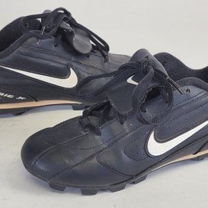Baseball Cleats Youth Boys Size 2 Nike Ribbie Jr Shoes Black Preowned